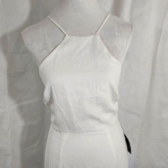 Lulus Fringe Dress Size Small Sleeveless White Adjustable Spaghetti Strap NWT - Picture 3 of 14